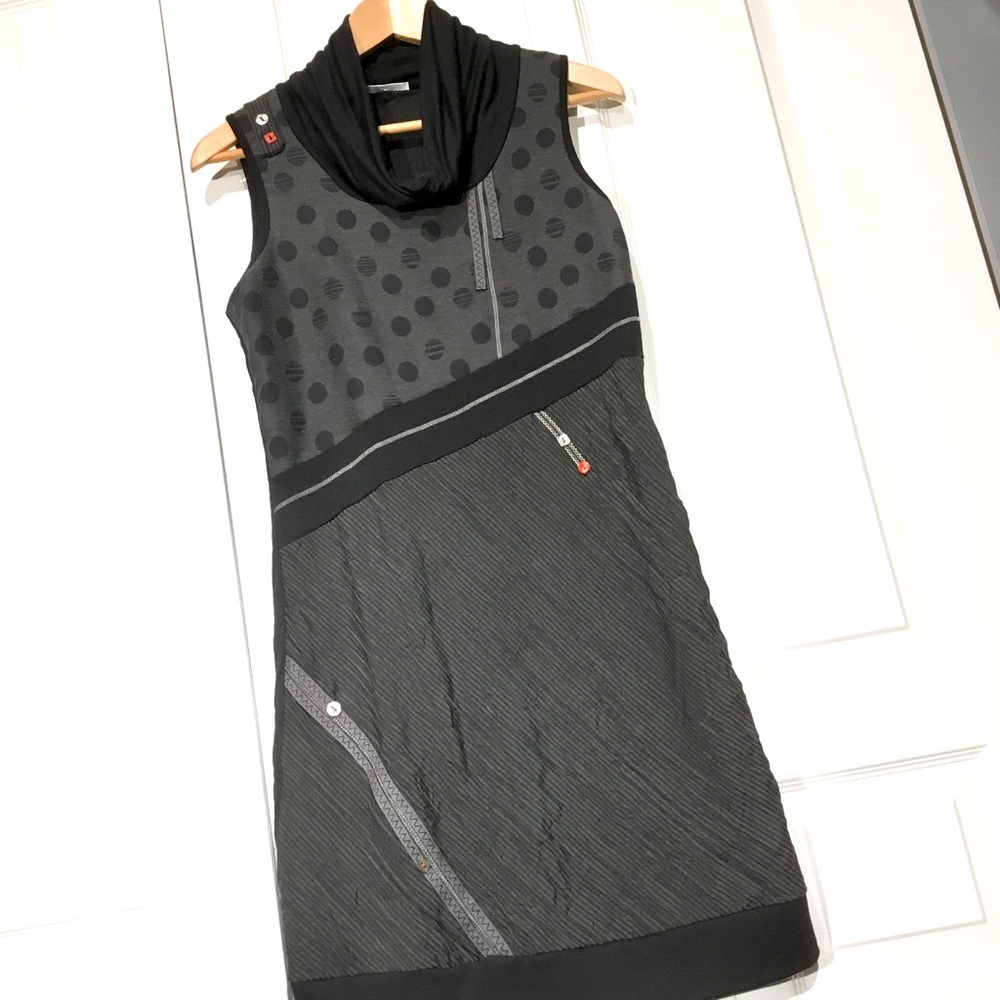 Cache Cache cowl neckline dress.